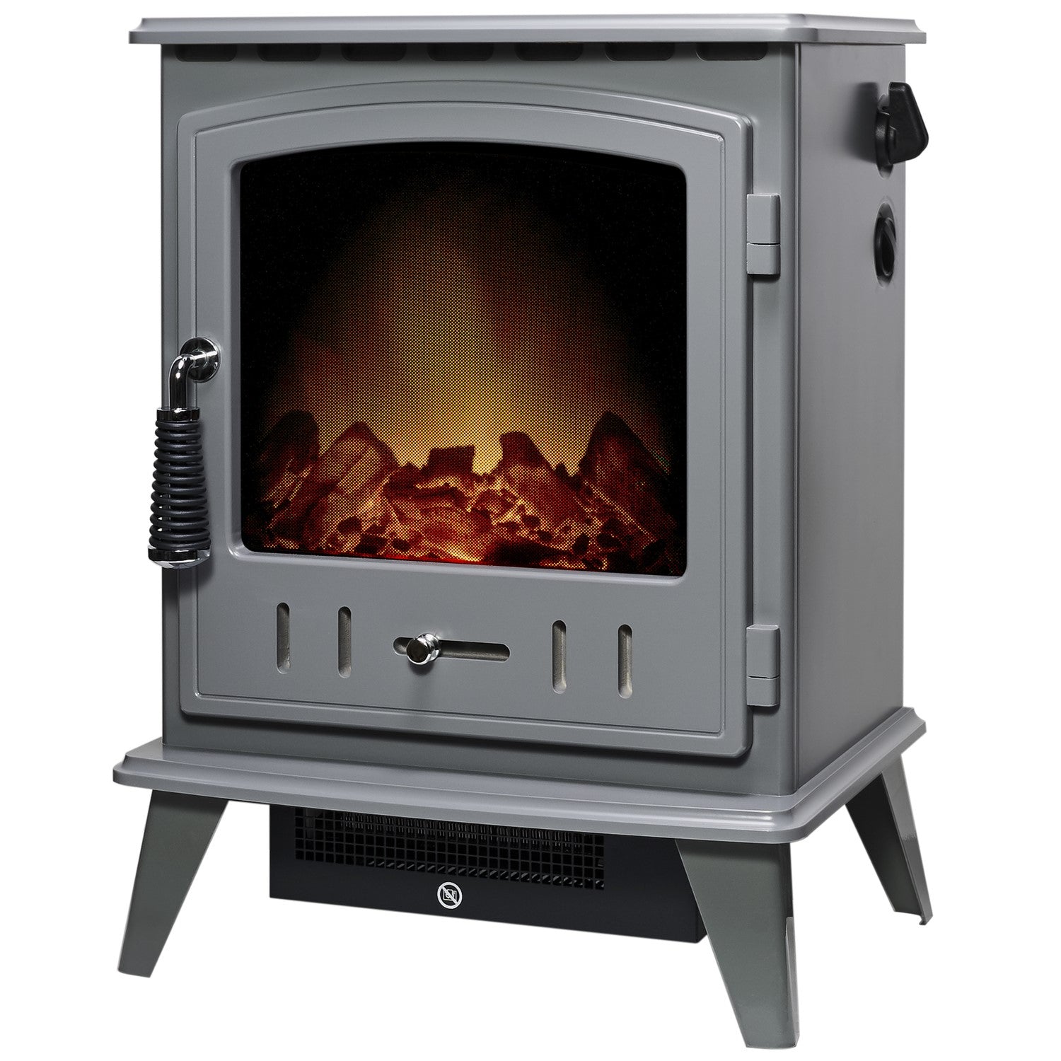 Adam Grey Electric Stove Fire - Aviemore