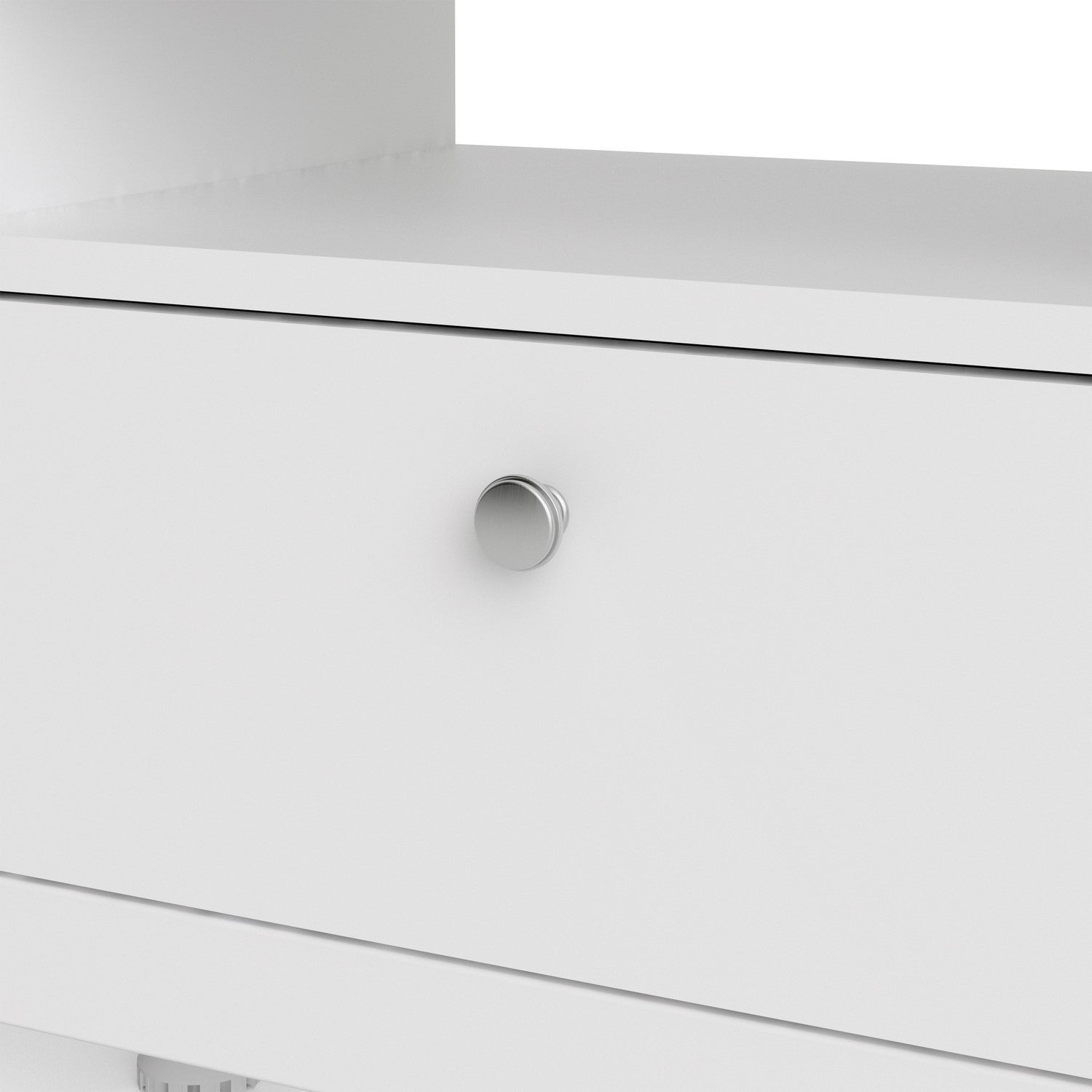 Madrid White 3 Drawer TV Stand - Furniture to Go