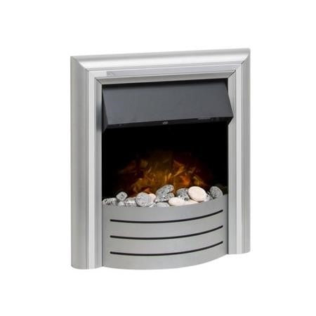 Adam Silver Inset Electric Fire - Lynx 3 in 1