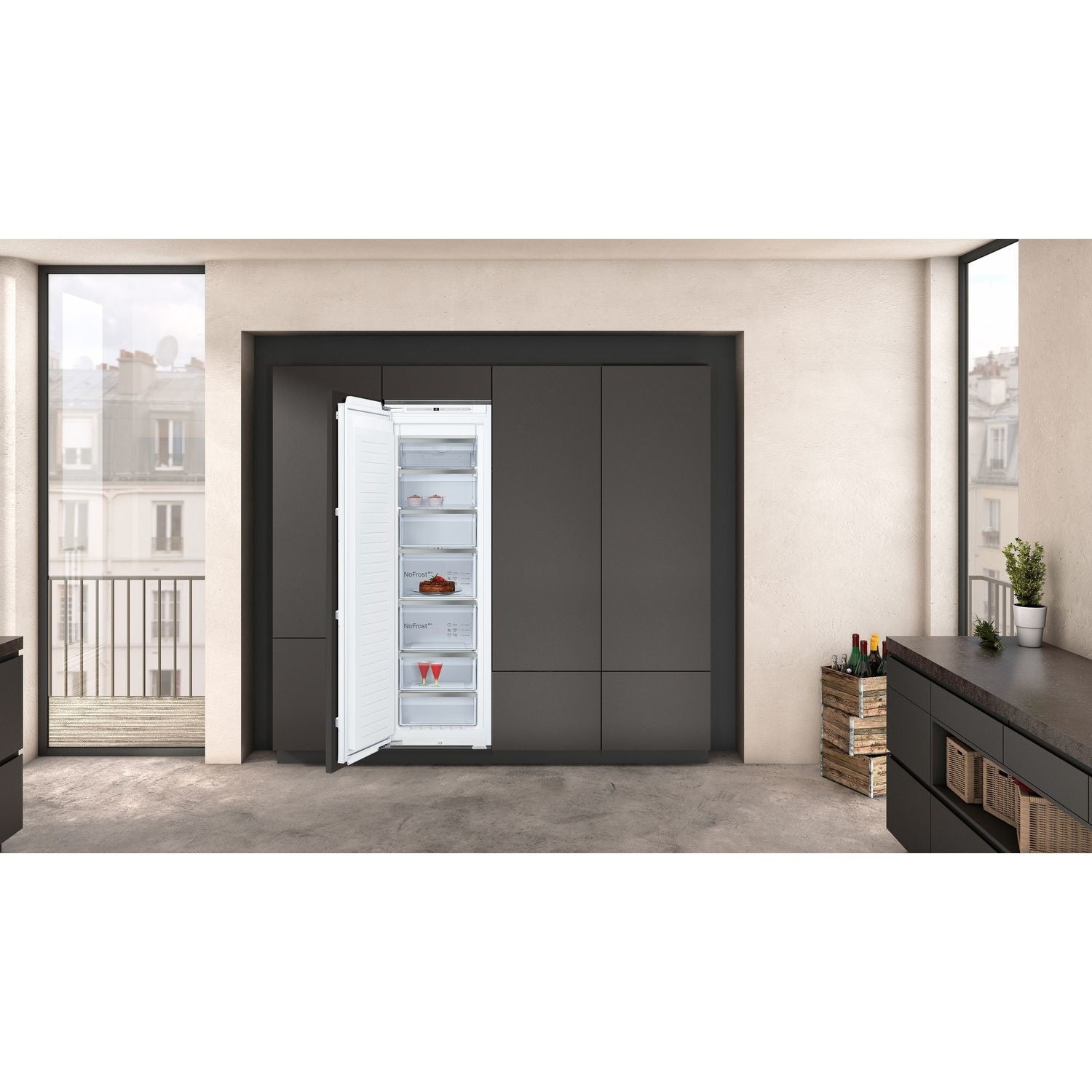 Neff N90 212 Litre In-column Integrated Freezer