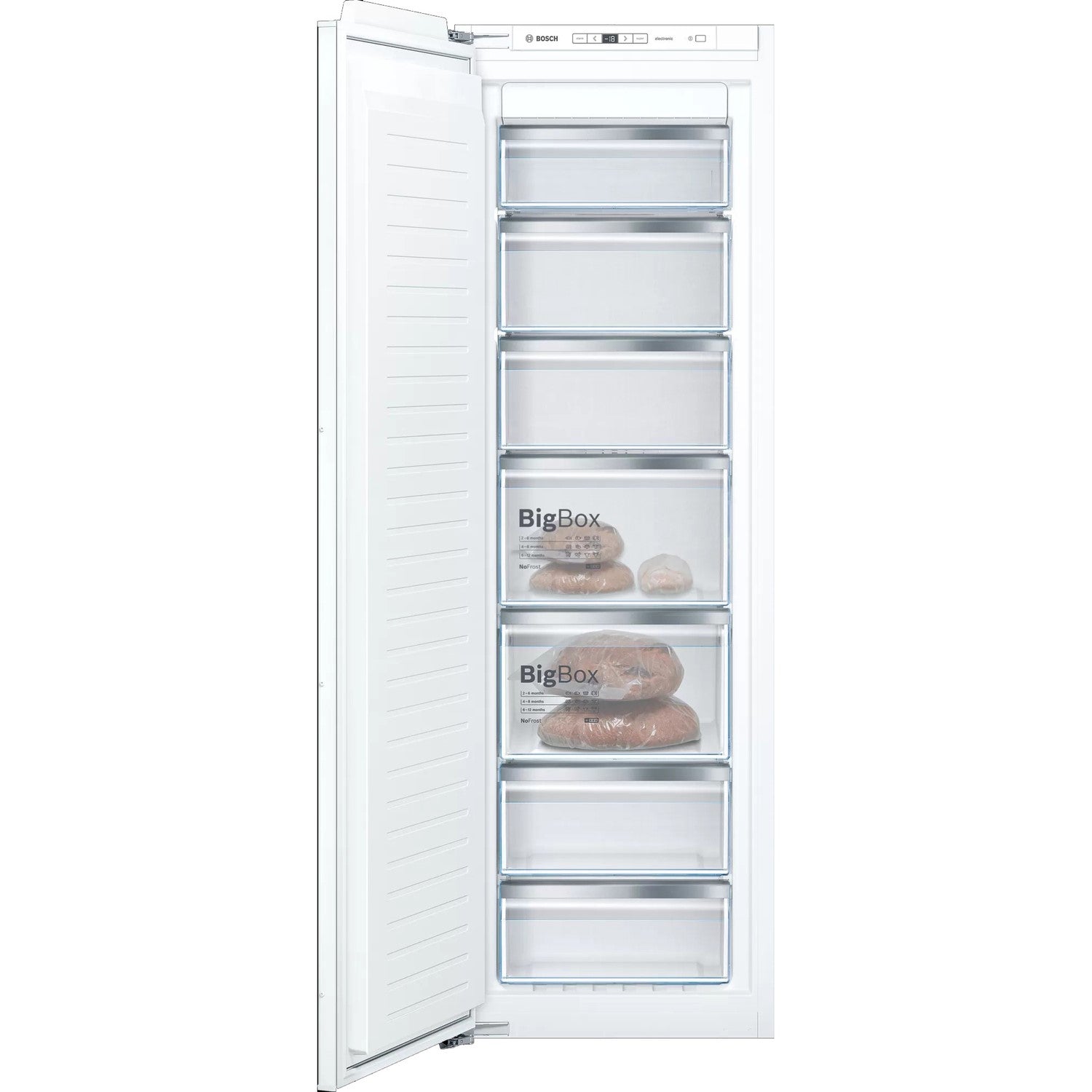 Bosch Series 6 211 Litre Upright Integrated Freezer