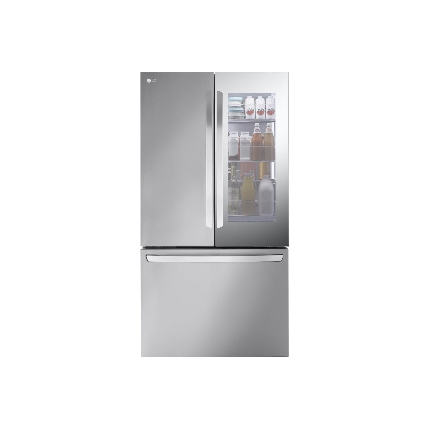 LG InstaView 750 Litre French Door American Fridge Freezer - Stainless Steel