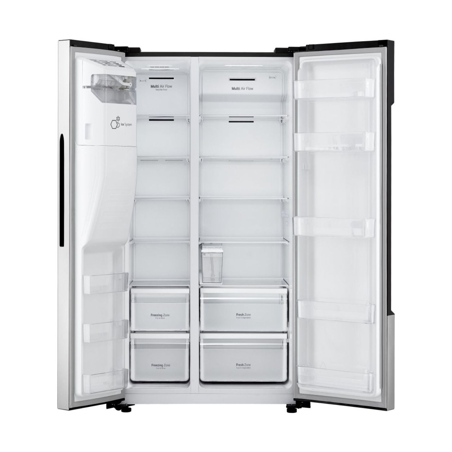 Refurbished LG GSM32HSBEH 562 Litre American Fridge Freezer Silver