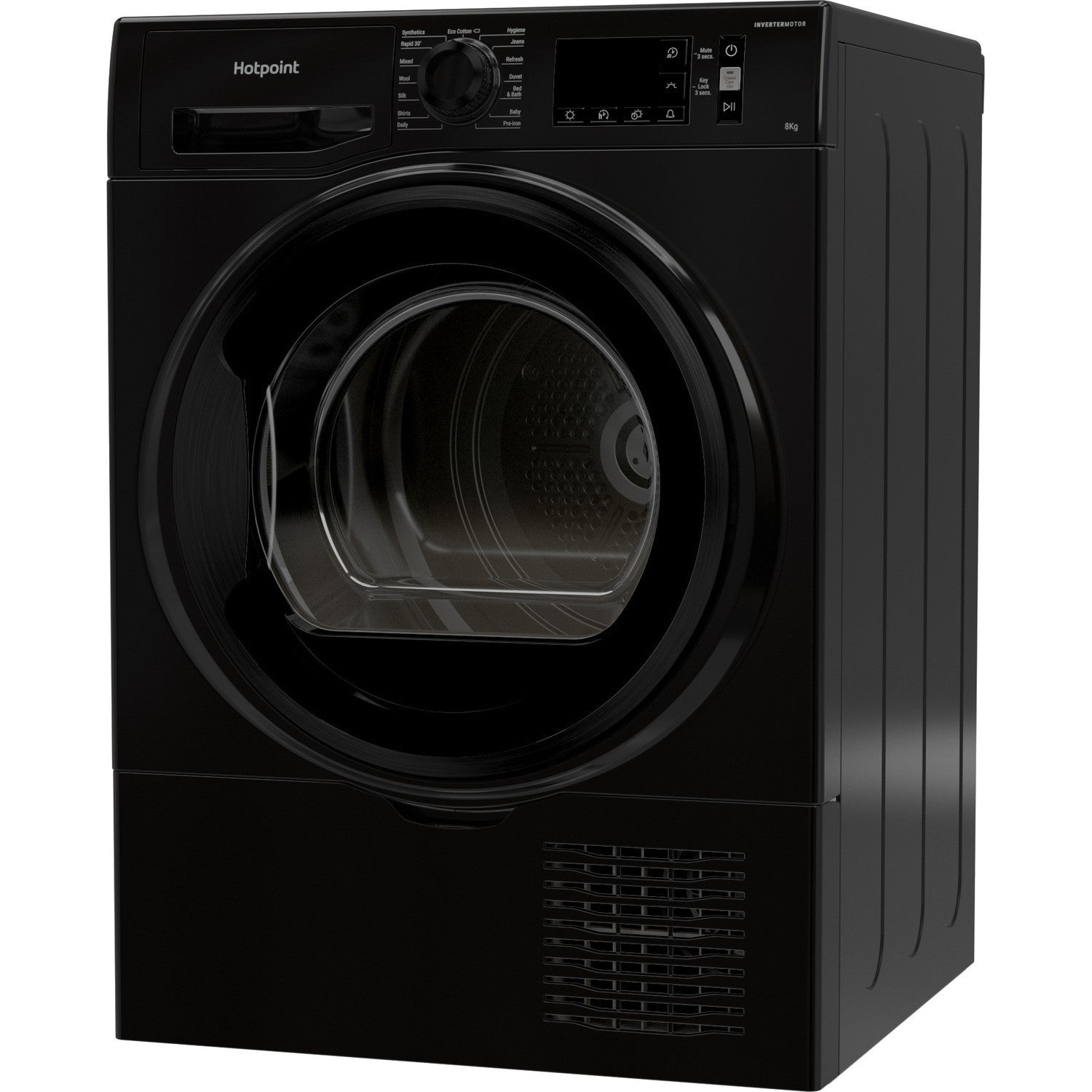 Hotpoint 8kg Freestanding Condenser Tumble Dryer - Black