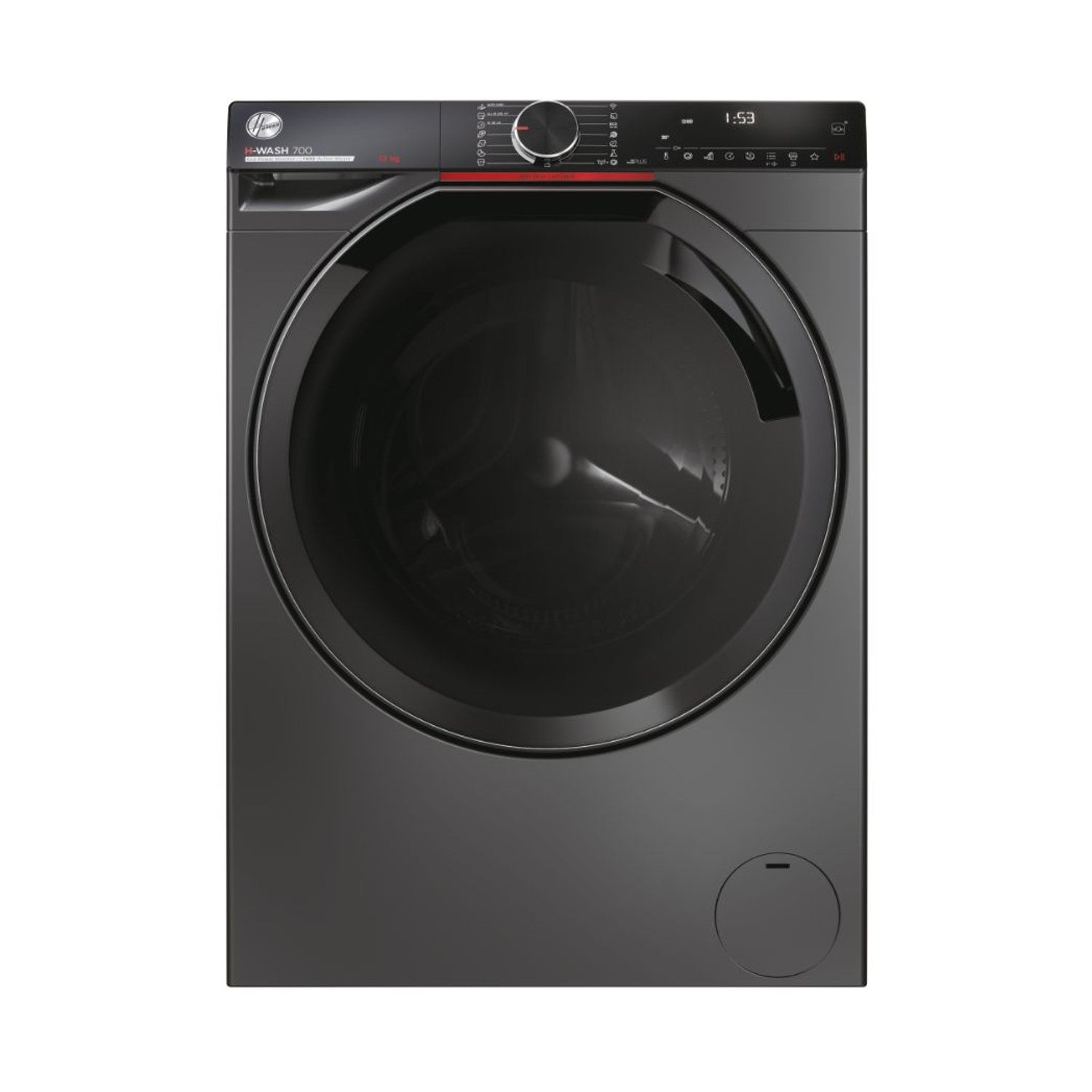 Hoover H-Wash 700 12kg 1400rpm Freestanding Washing Machine - Graphite