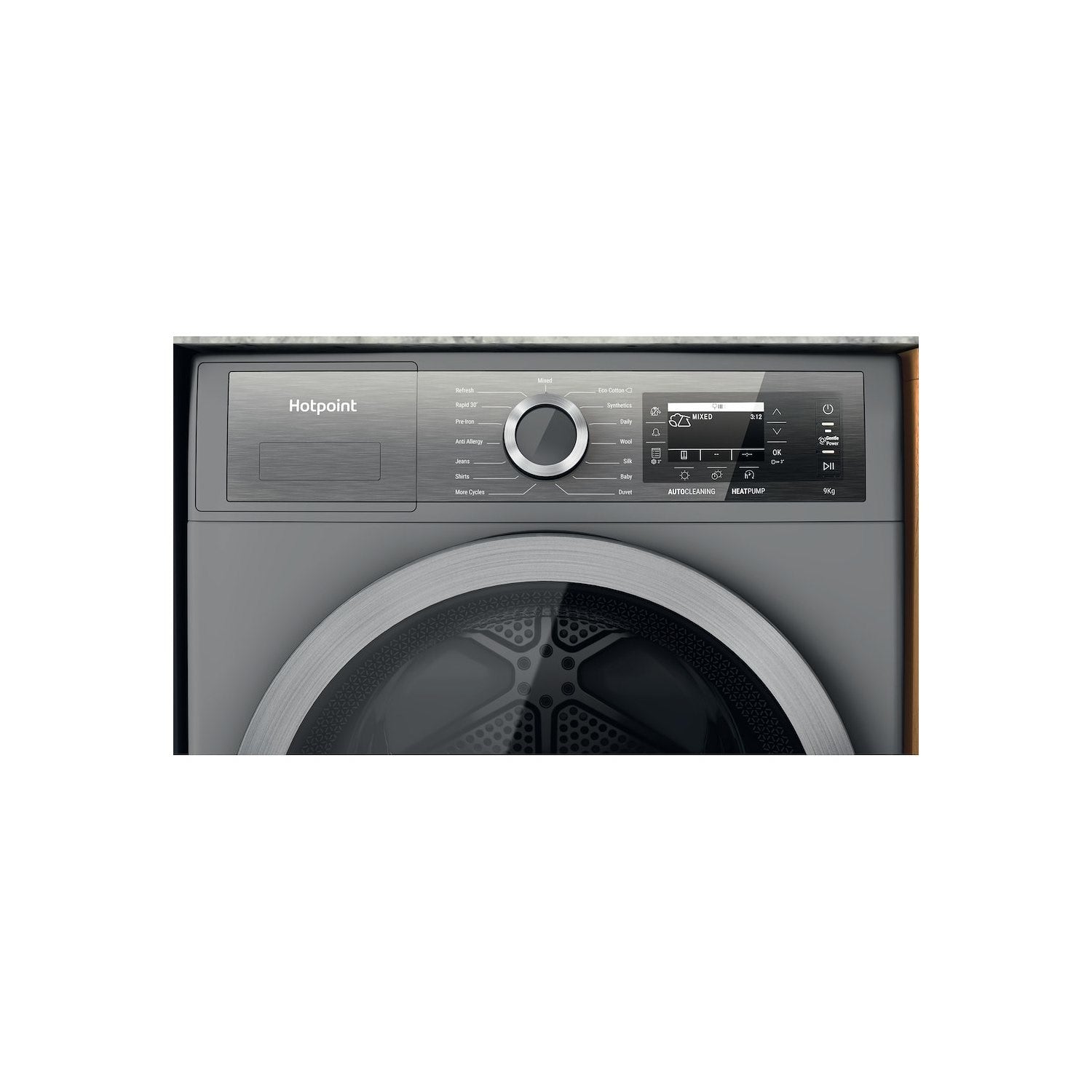 Hotpoint 9kg Freestanding Heat Pump Tumble Dryer - Silver