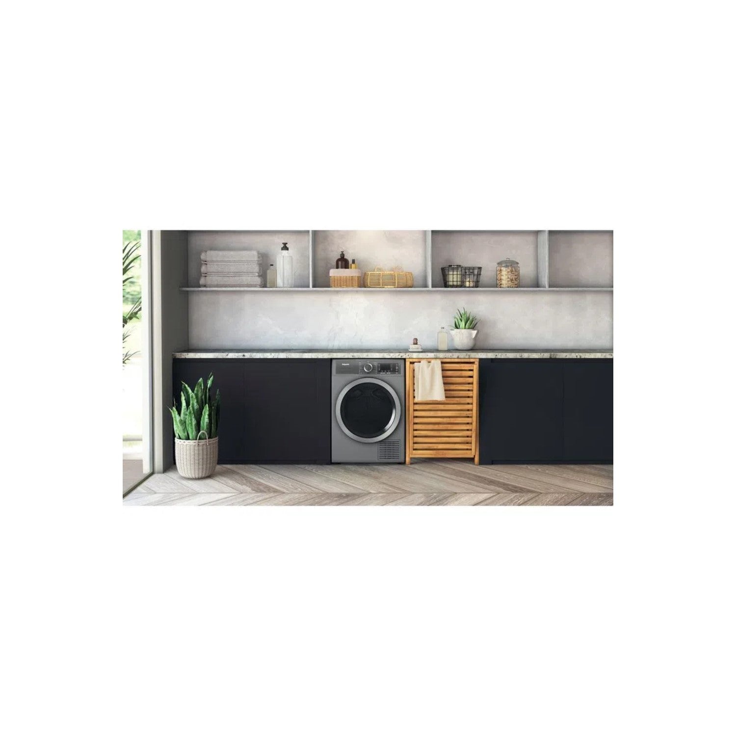 Hotpoint 9kg Freestanding Heat Pump Tumble Dryer - Silver