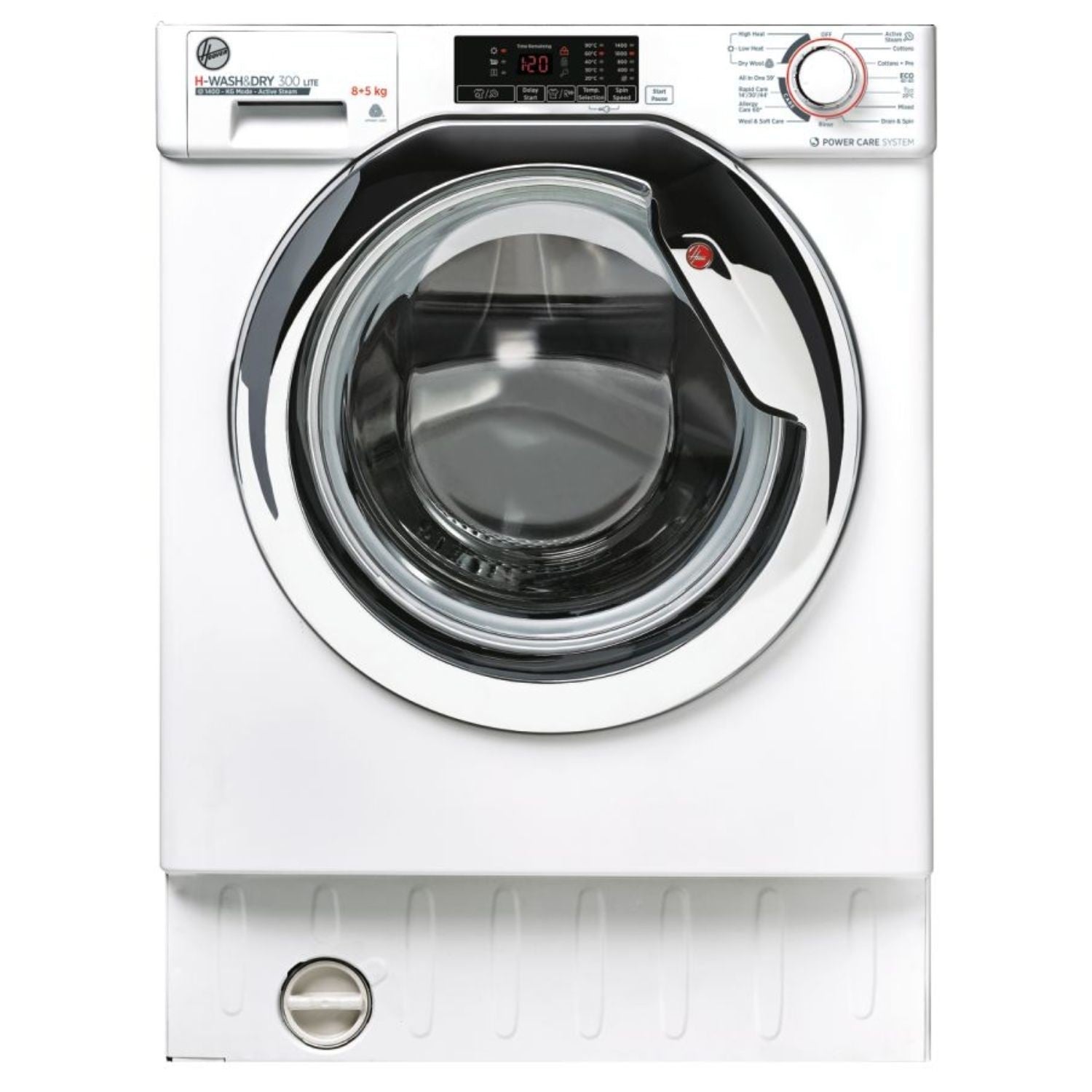 Hoover H-Wash 300 Lite 8kg Wash 5kg Dry 1400rpm Integrated Washer Dryer - White