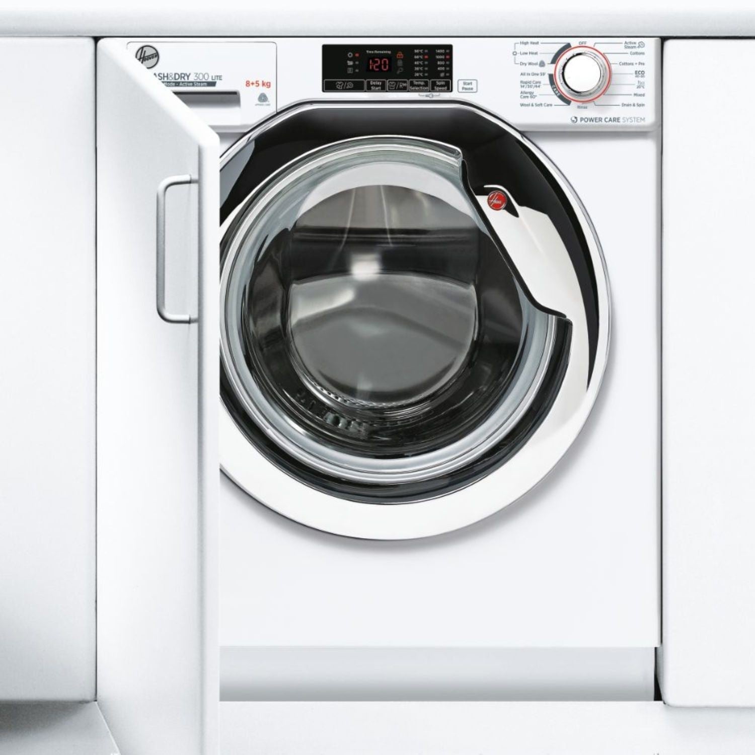 Hoover H-Wash 300 Lite 8kg Wash 5kg Dry 1400rpm Integrated Washer Dryer - White