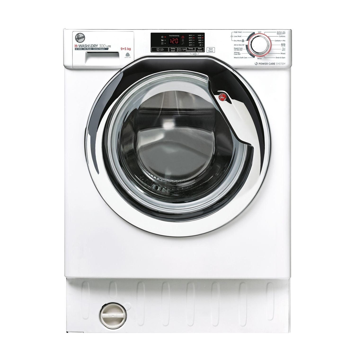 Hoover H-Wash 300 Lite 9KG Wash 5KG Dry 1400rpm Integrated Washer Dryer - White