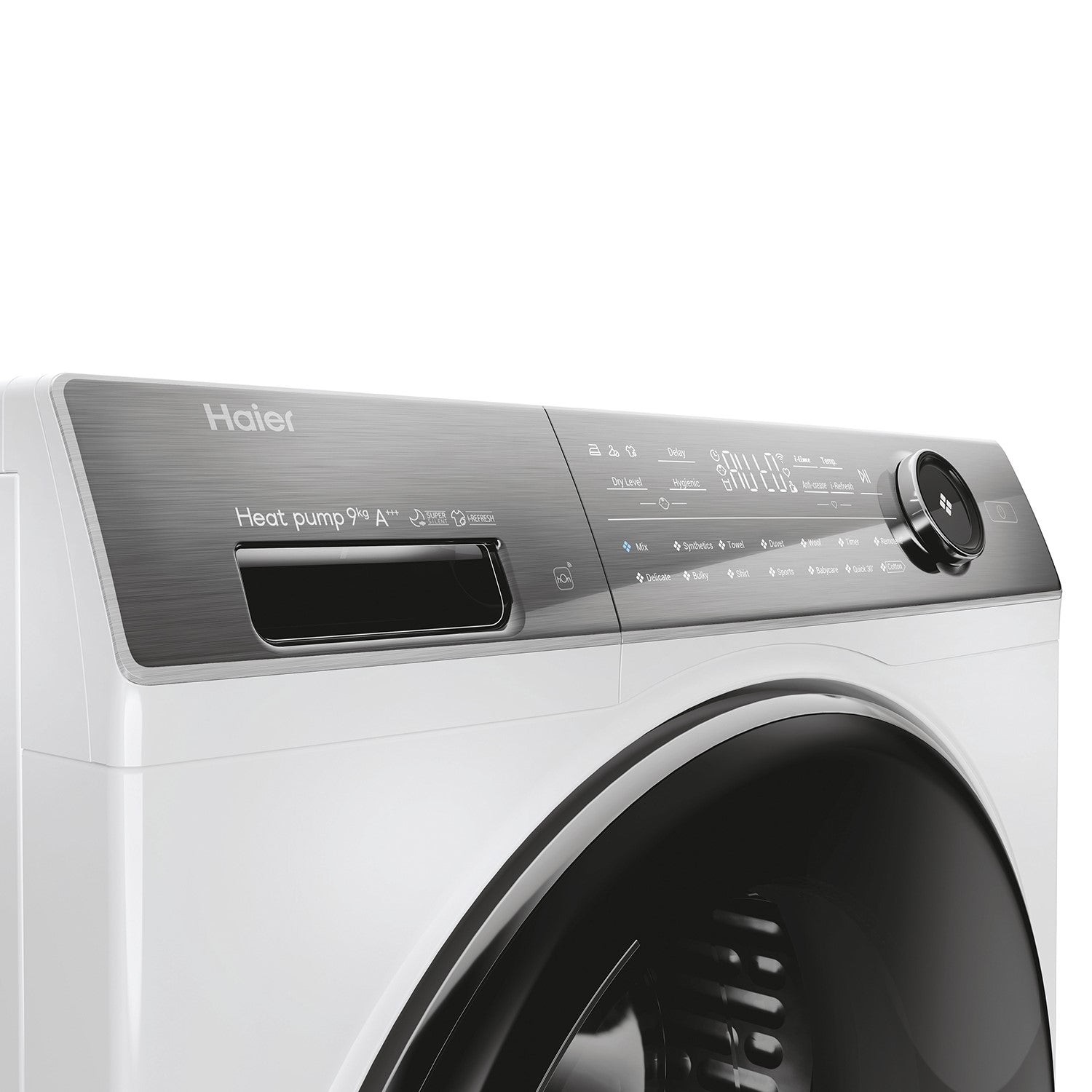 Haier 979 iPro Plus Series 3 9kg Freestanding Heat Pump Tumble Dryer - White 