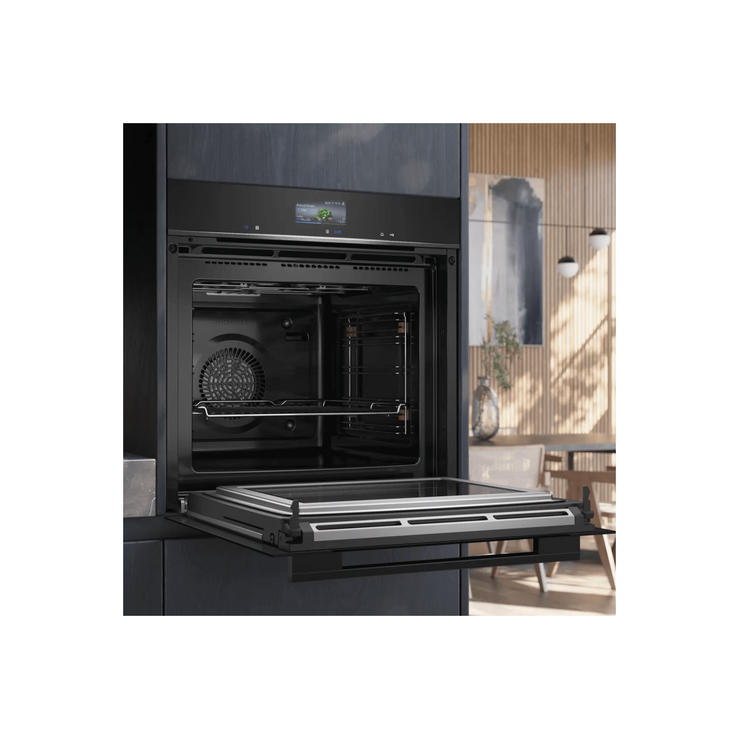 Siemens HM776G1B1B iQ700 45L Built-In Combination Microwave Oven - Black