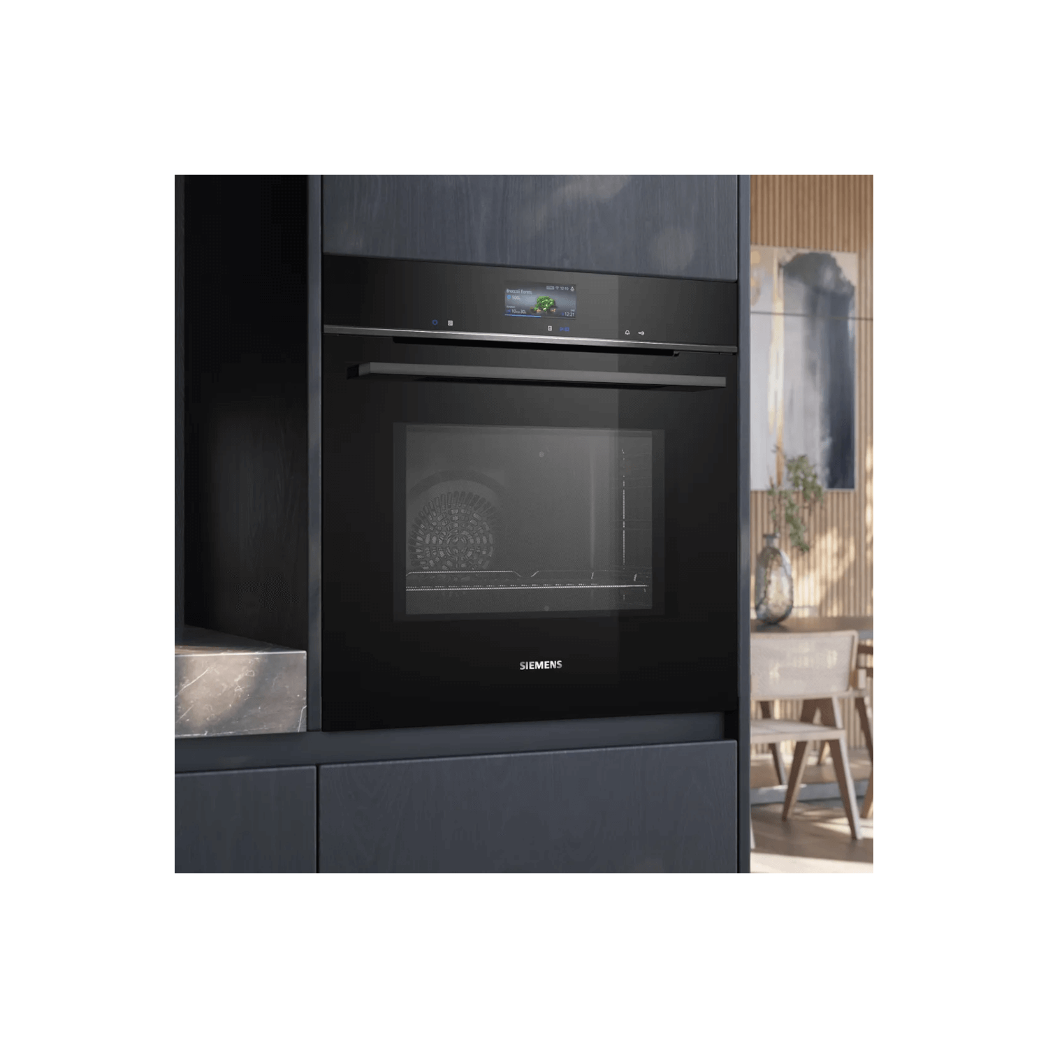 Siemens HM776G1B1B iQ700 45L Built-In Combination Microwave Oven - Black