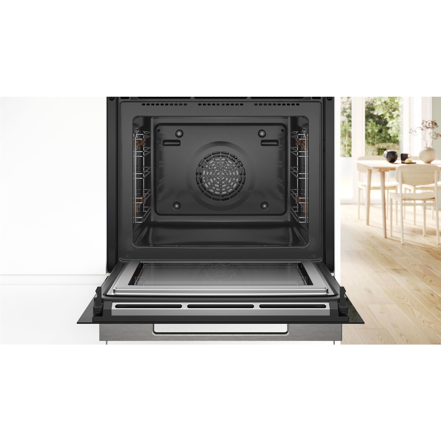 Bosch HMG7764B1B Series 8 Electric Single Oven With Microwave Function - Black