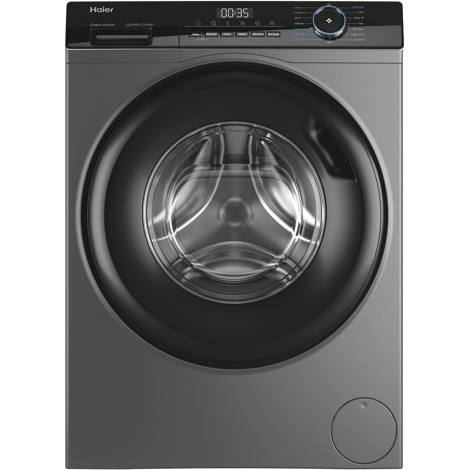 Haier 939 iPro Series 3 10kg Wash 6kg Dry Freestanding Washer Dryer - Graphite