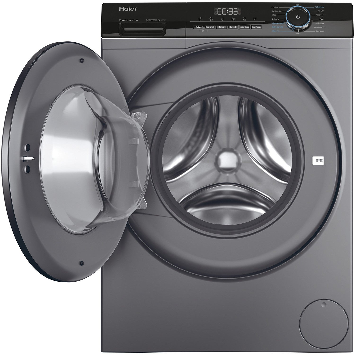 Haier 939 iPro Series 3 10kg Wash 6kg Dry Freestanding Washer Dryer - Graphite