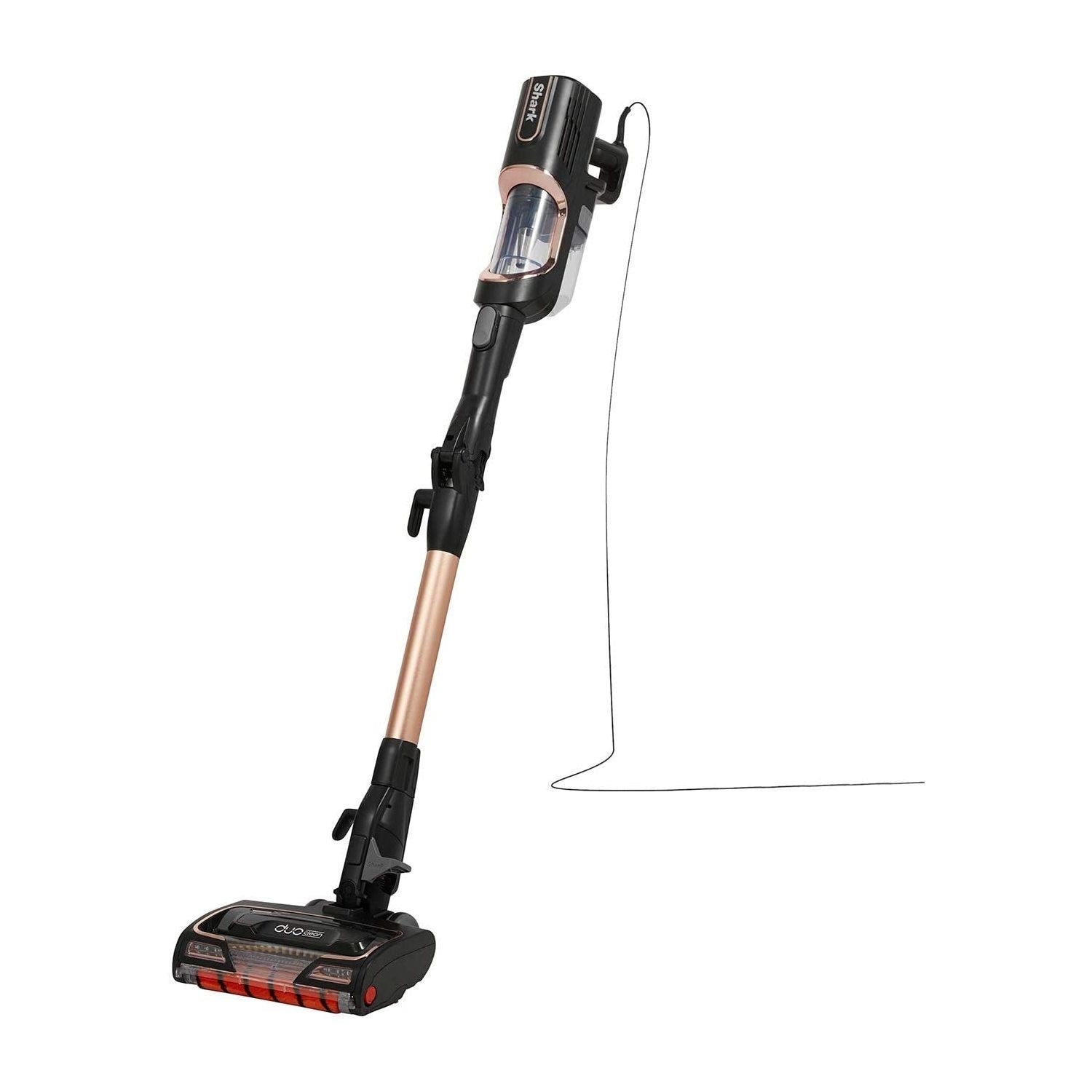 Shark HZ500UKT Anti Hair Wrap DuoClean TruePet Stick Vacuum Cleaner - Black And Rose Gold