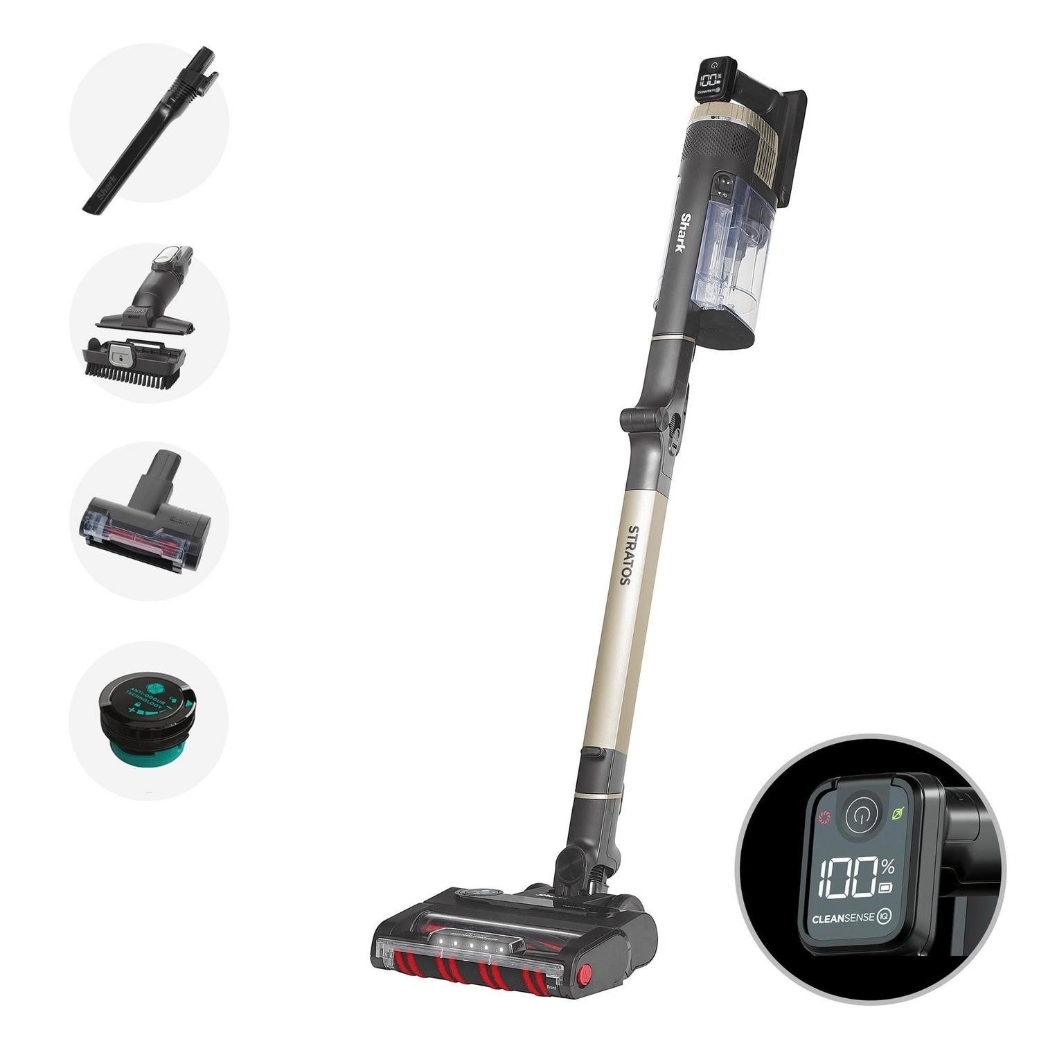 Shark IZ400UKT Stratos Anti Hair Wrap Plus Pet Pro Cordless Stick Vacuum - Copper