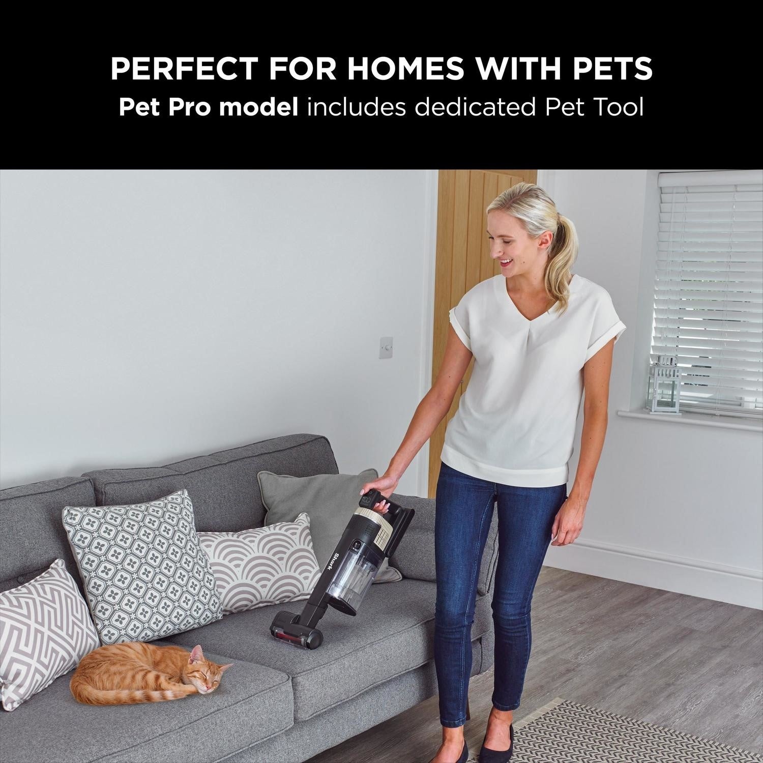 Shark IZ400UKT Stratos Anti Hair Wrap Plus Pet Pro Cordless Stick Vacuum - Copper