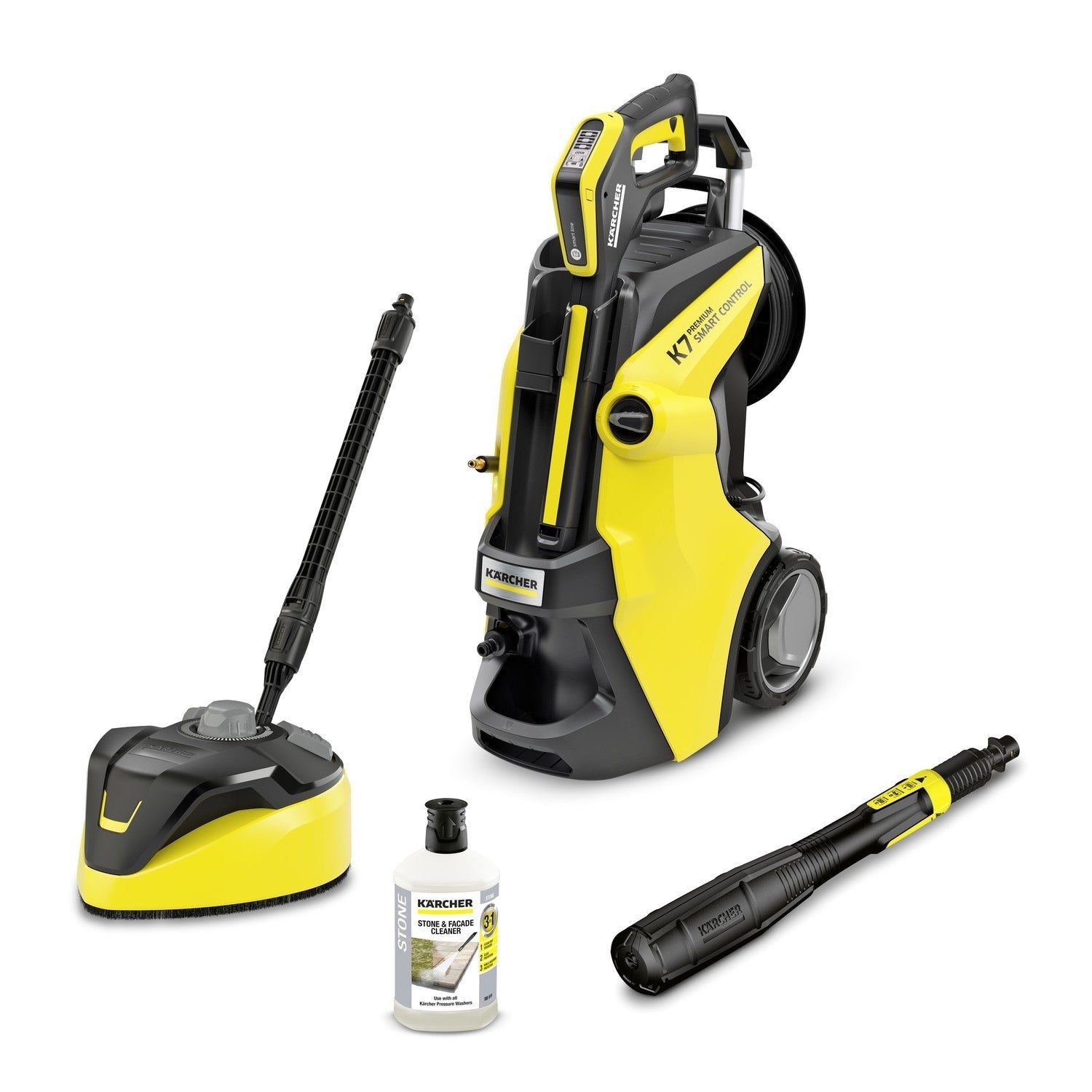 Karcher K7 Premium Smart Control Home Pressure Washer with Patio Cleaner and Stone Detergent