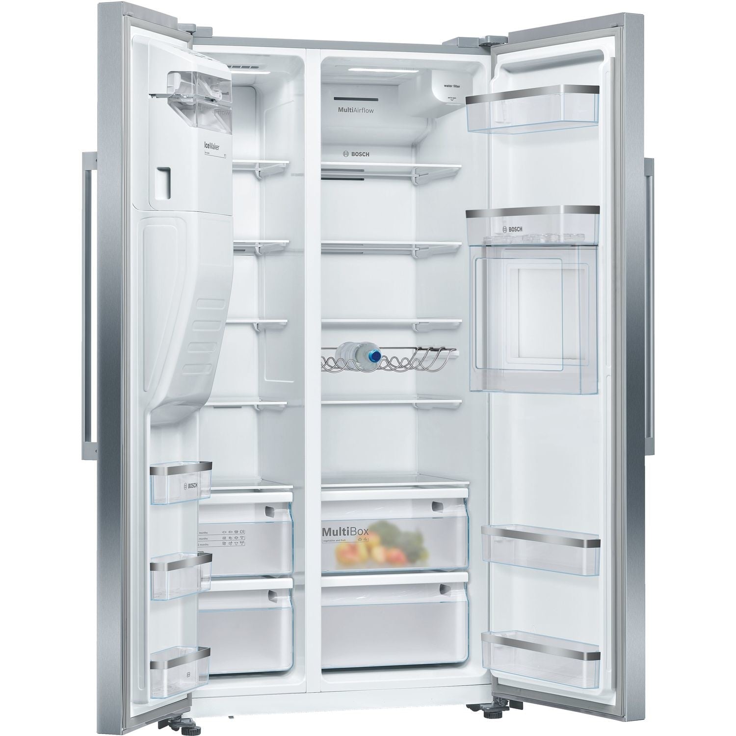 Refurbished Bosch KAG93AIEPG 531 Litre American Fridge Freezer Stainless Steel