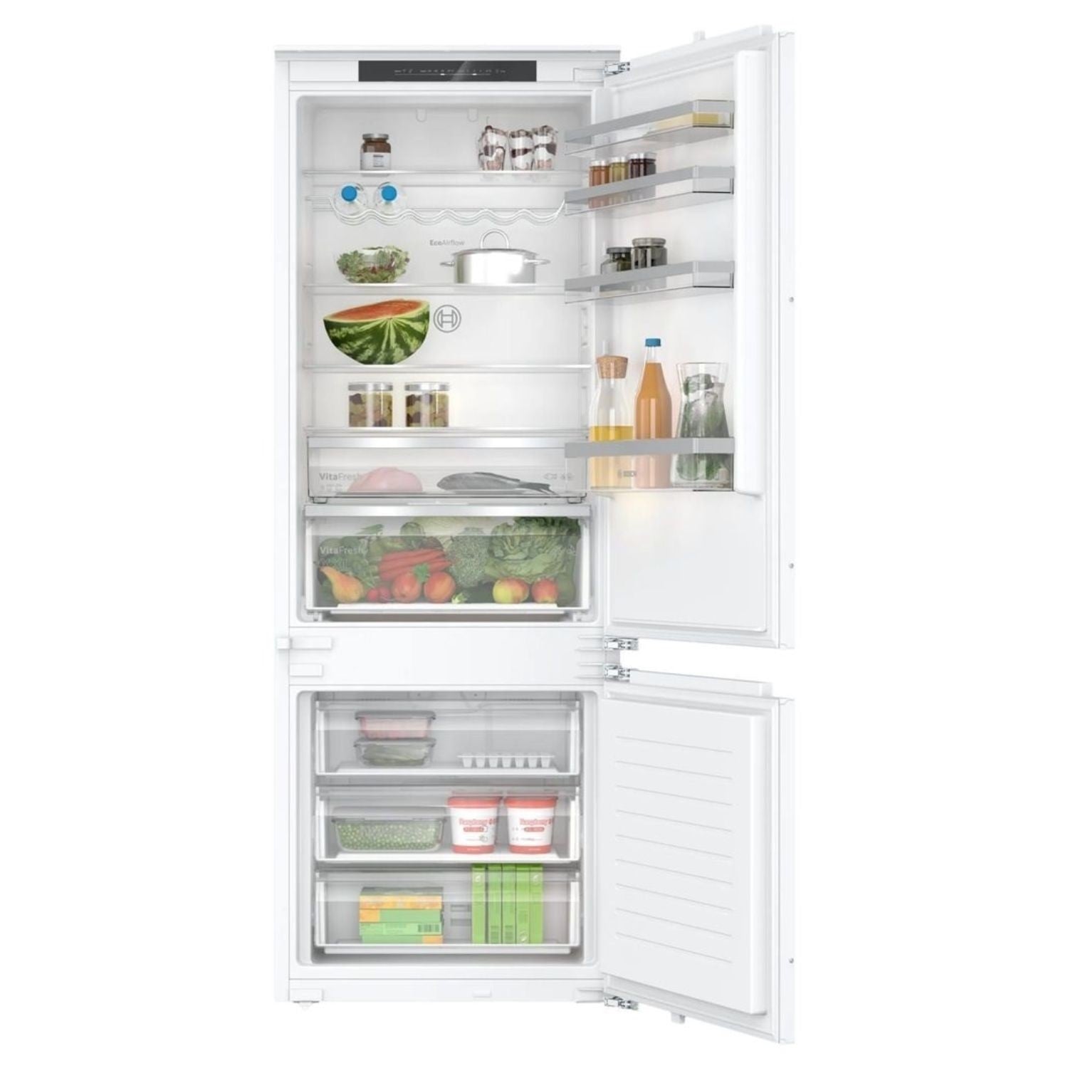 Bosch Series 4 383 Litre 60/40 Integrated Fridge Freezer - White