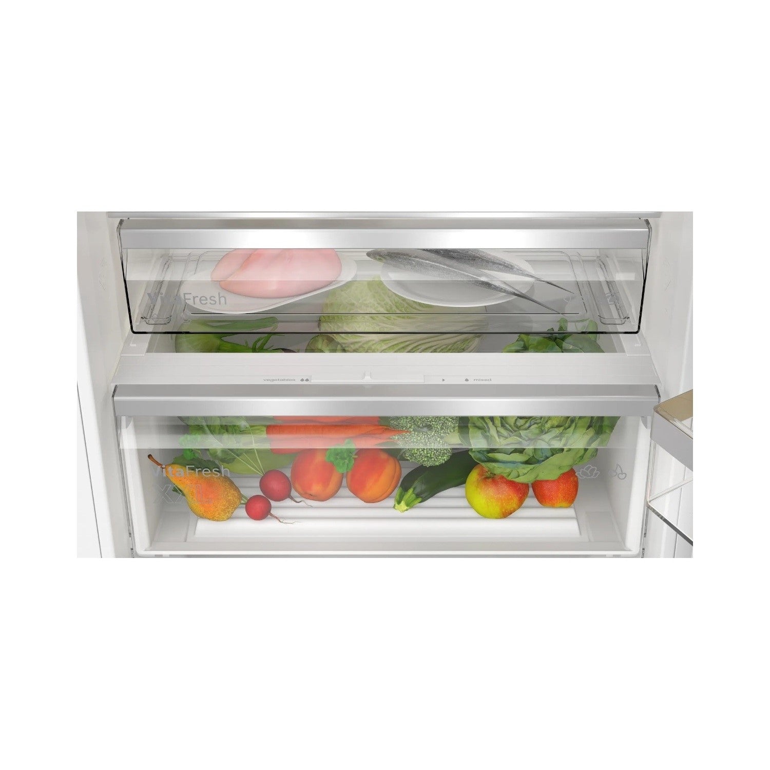 Bosch Series 4 383 Litre 60/40 Integrated Fridge Freezer - White