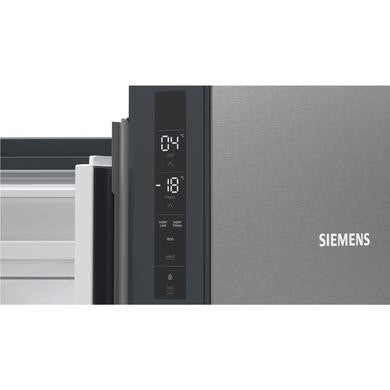 Siemens iQ300 605 Litre French Door American Fridge Freezer - Anti-fingerprint Stainless Steel Doors