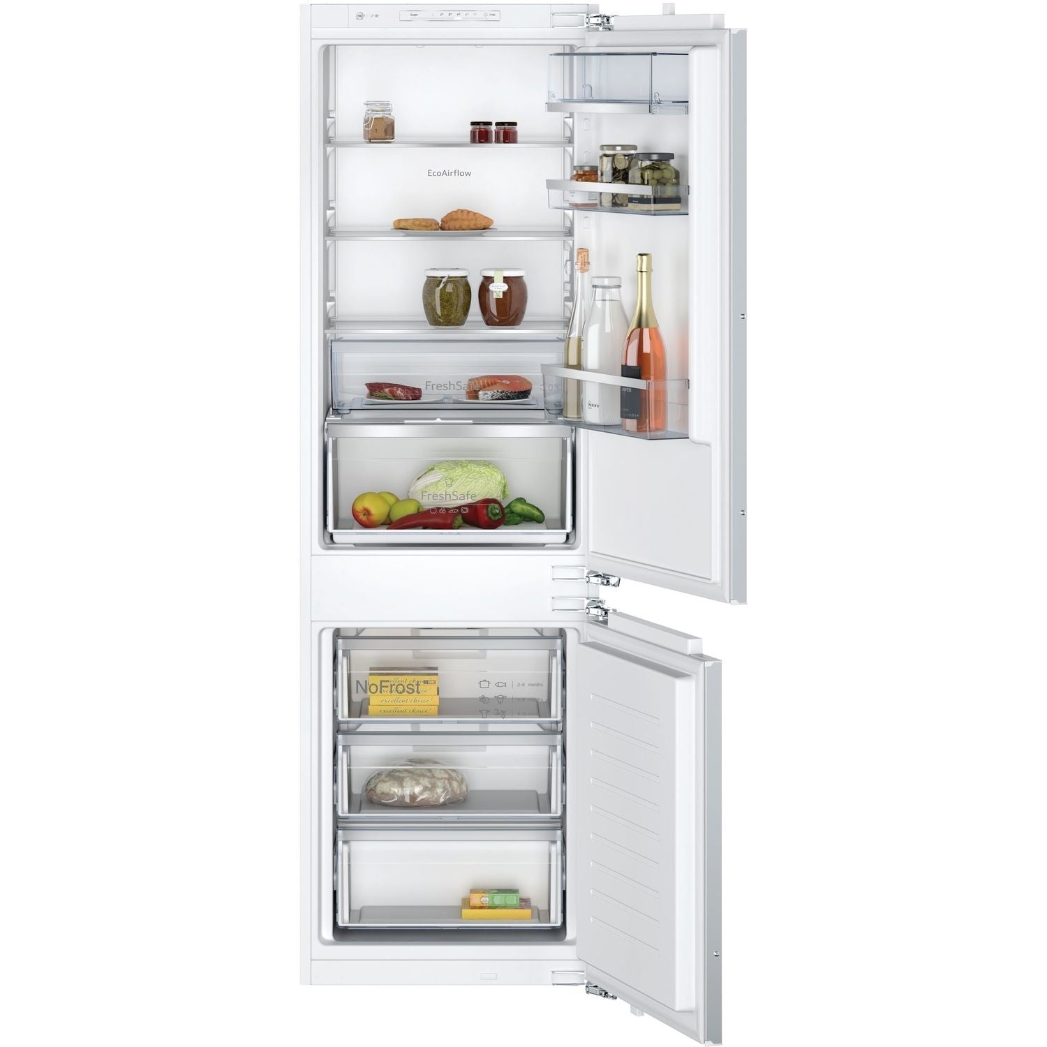 Neff N50 260 Litre 60/40 Integrated Fridge Freezer 