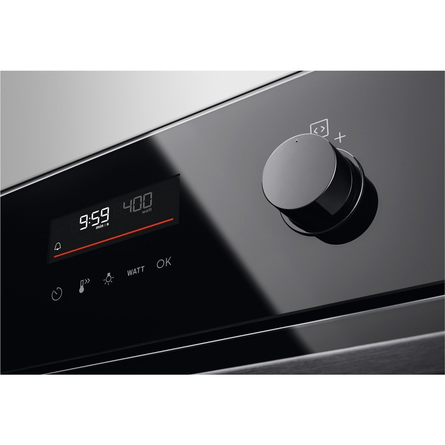 AEG KMK565060B CombiQuick 40L Built-In Compact Electric Single Oven with Microwave Function - Black