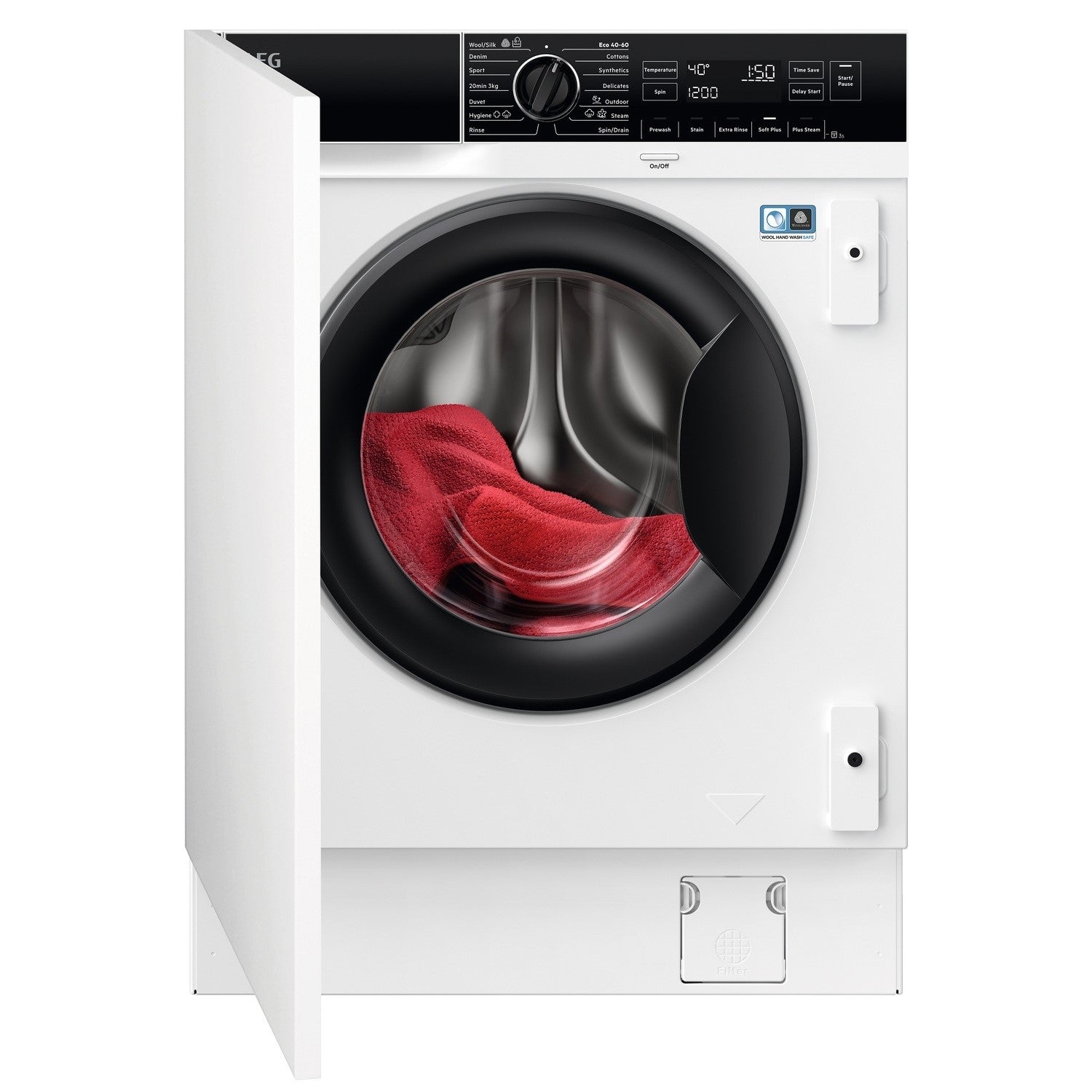 AEG 7000 ProSteam 8kg 1600rpm Integrated Washing Machine - White 