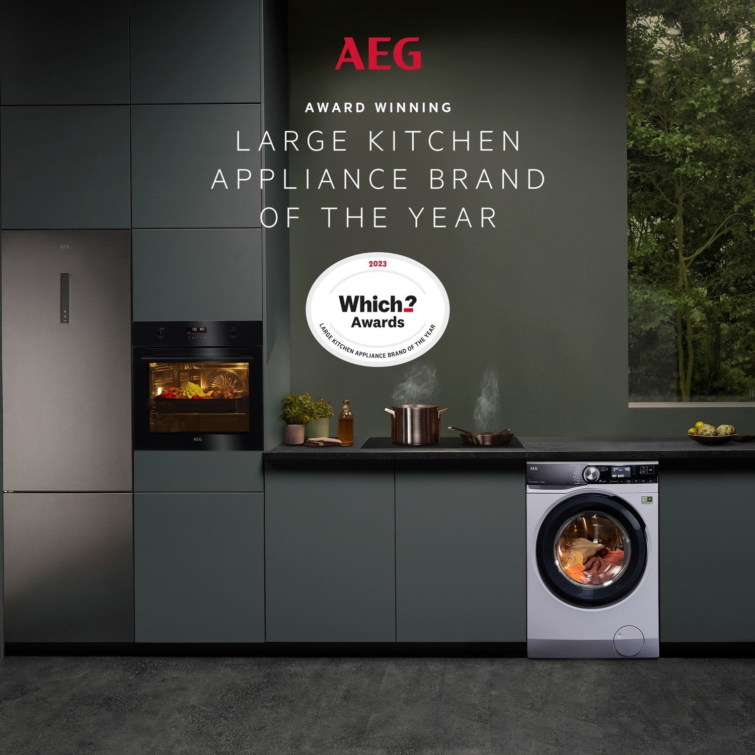 AEG 7000 Series DualSense 10kg Wash 6kg Dry 1600rpm Freestanding Washer Dryer - Graphite