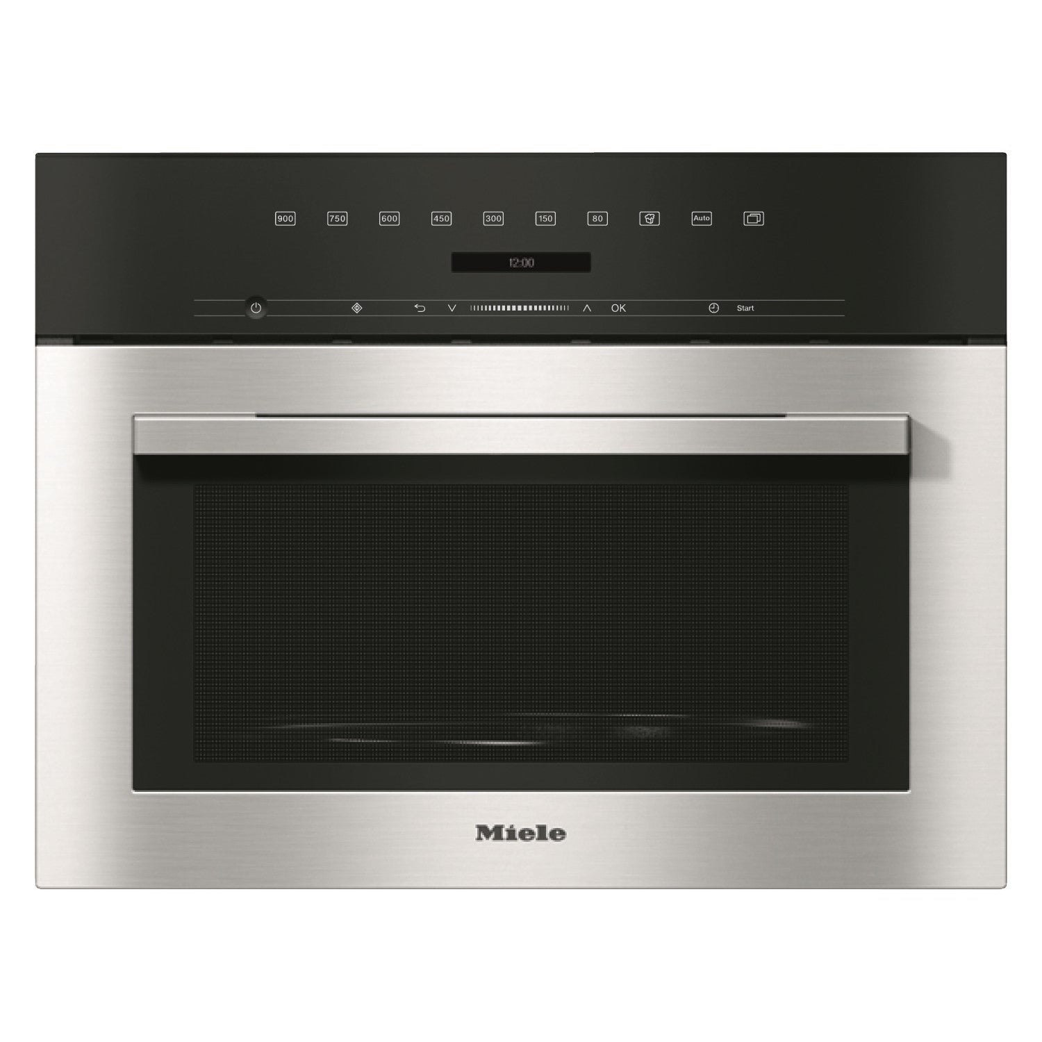 Miele M7140TC Built-In 900W Microwave - Clean Steel