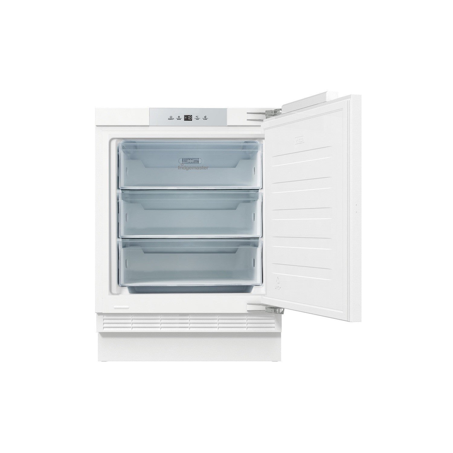 Fridgemaster 97 Litre Under Counter Integrated Freezer - Silver