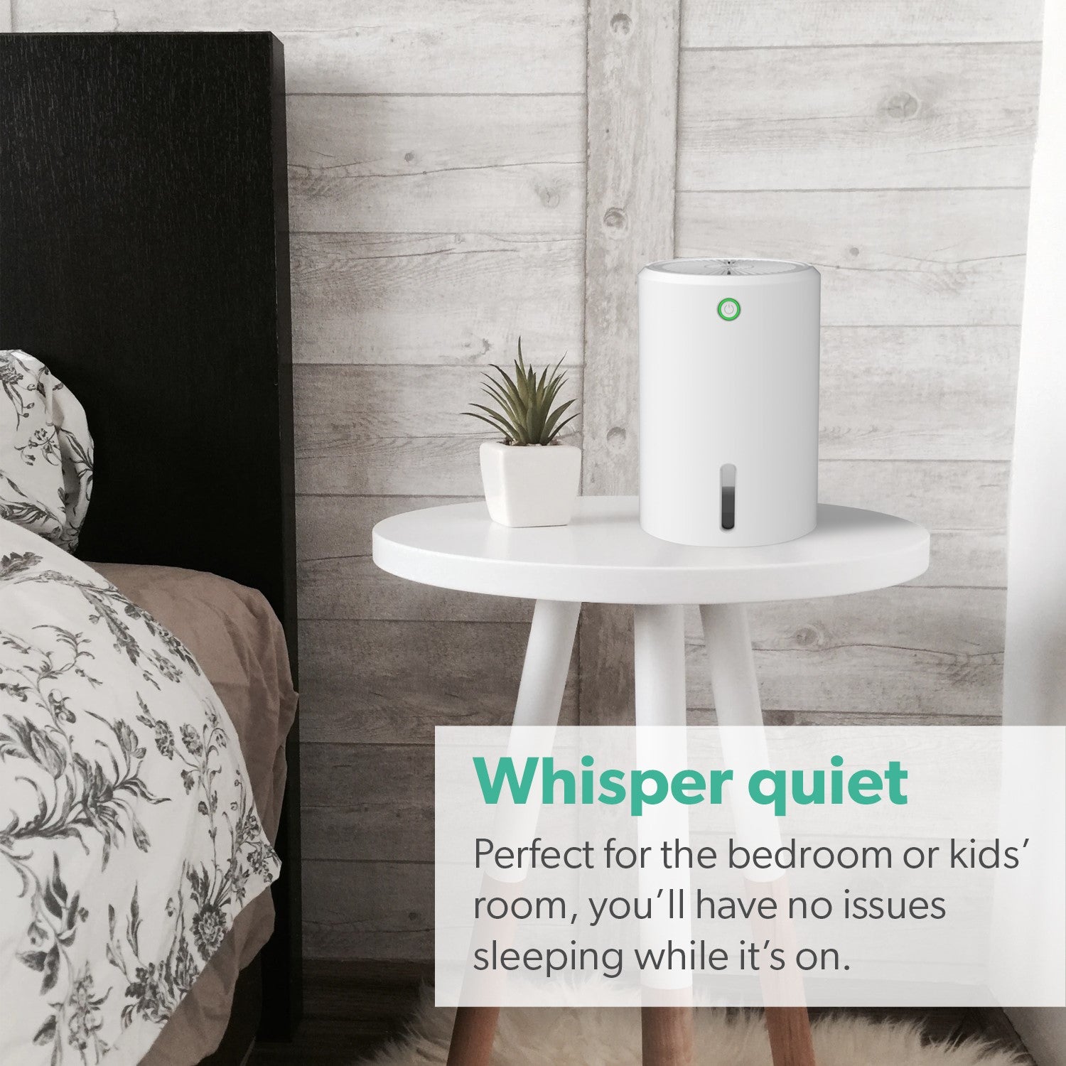electriQ Quiet Peltier Dehumidifier with 900 ml Tank