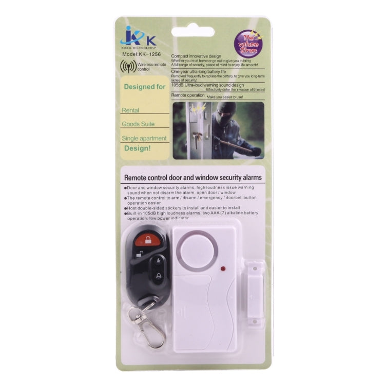 Home Security Wireless Remote Control Door Window Siren Magnetic Sensor Alarm Warning, 1 Remote Controller + 1 Magnetic Sensors, FYD-1256