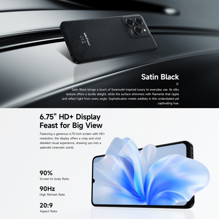 Ulefone Note 20 Pro, 4GB+256GB, Face ID & Side Fingerprint, 6000mAh, 6.75 inch Android 14 Unisoc T606 Octa Core, Network: 4G, Dual SIM, OTG