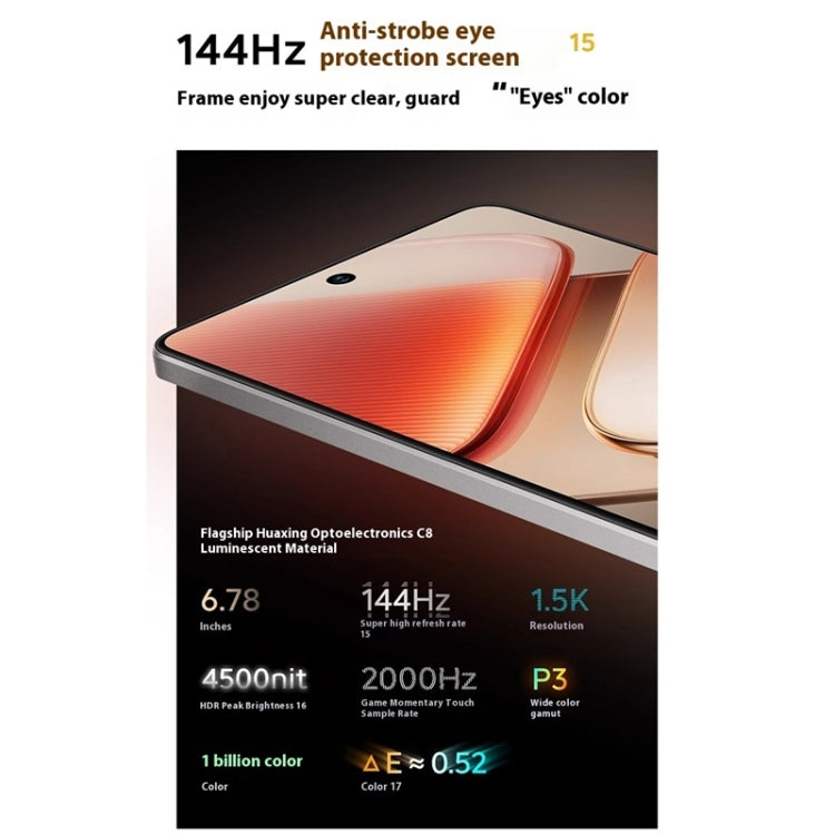 vivo iQOO Z9 Turbo+, 16GB+512GB, 6.78 inch Android 14.0 OriginOS 4 Dimensity 9300+ Octa Core 3.4GHz, OTG, NFC, Network: 5G, Support Google Play, 16GB+512GB
