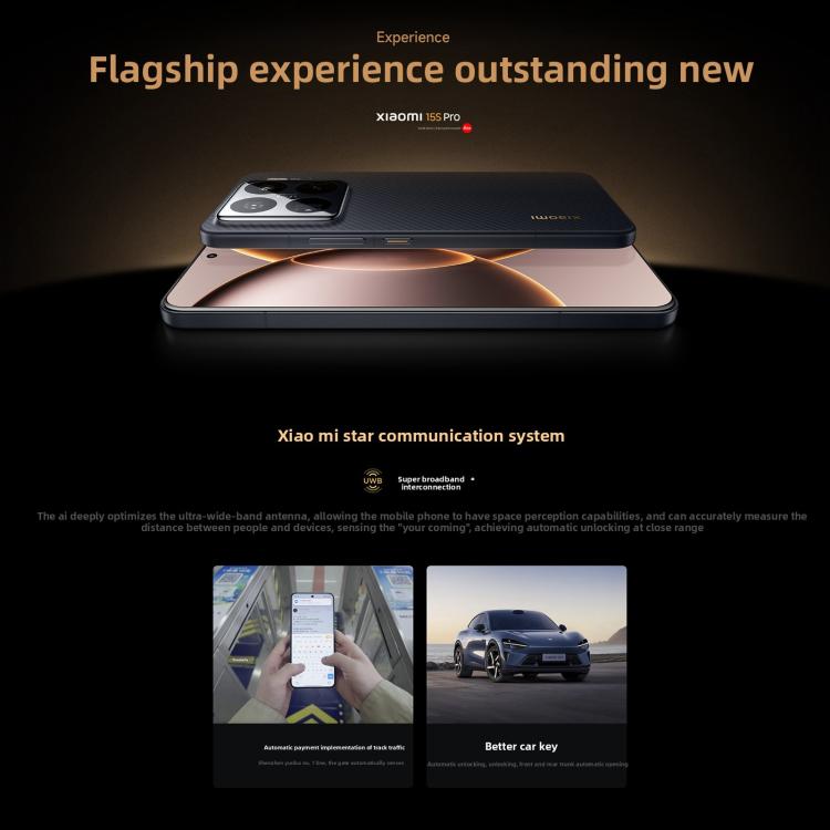 Xiaomi 15S Pro, 16GB+512GB, 3D Ultrasound Fingerprint, 6.73 inch Xiaomi HyperOS 2 Xring O1 3nm Deca-Core, NFC, Network: 5G, 16GB+512GB