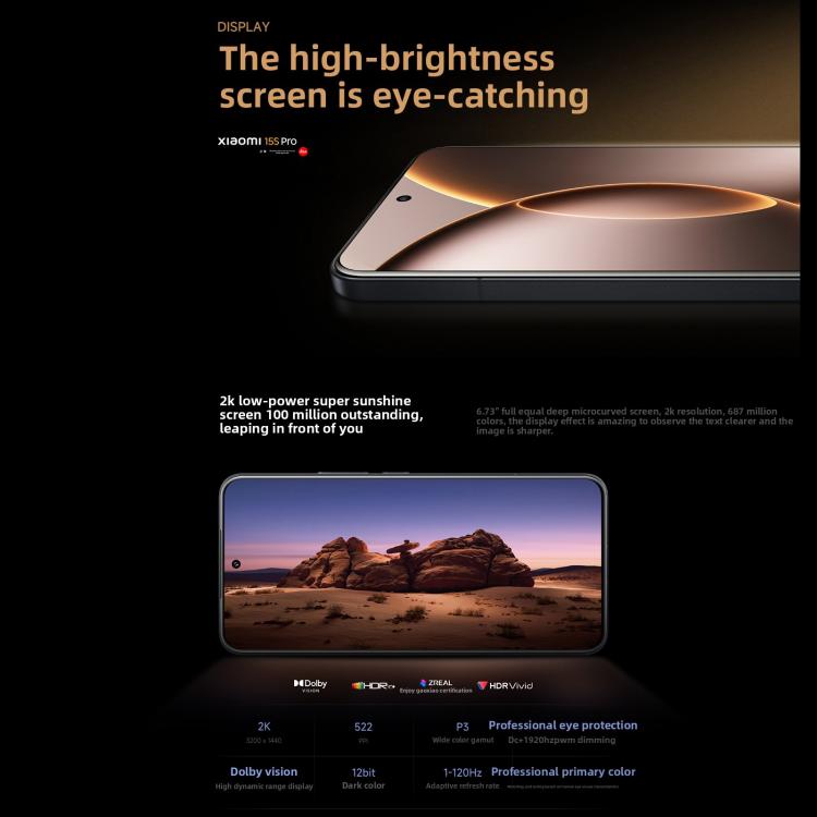 Xiaomi 15S Pro, 16GB+512GB, 3D Ultrasound Fingerprint, 6.73 inch Xiaomi HyperOS 2 Xring O1 3nm Deca-Core, NFC, Network: 5G, 16GB+512GB
