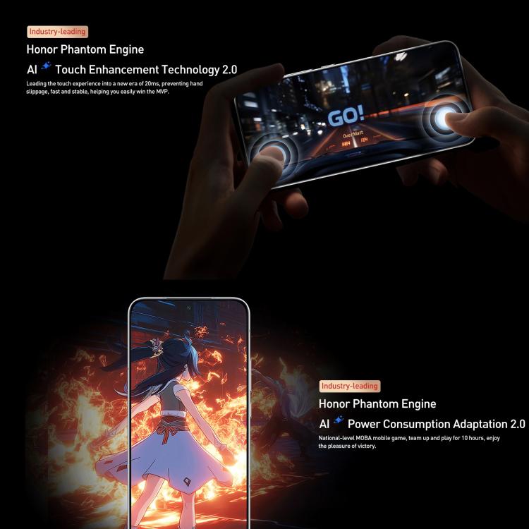 Honor GT Pro, 16GB+1TB, Ultrasonic Fingerprint, 6.78 inch MagicOS 9.0 / Android 15 Snapdragon 8 Elite Octa Core, Network: 5G, NFC, OTG, 16GB+1TB