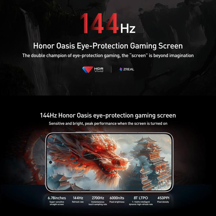 Honor GT Pro, 16GB+1TB, Ultrasonic Fingerprint, 6.78 inch MagicOS 9.0 / Android 15 Snapdragon 8 Elite Octa Core, Network: 5G, NFC, OTG, 16GB+1TB