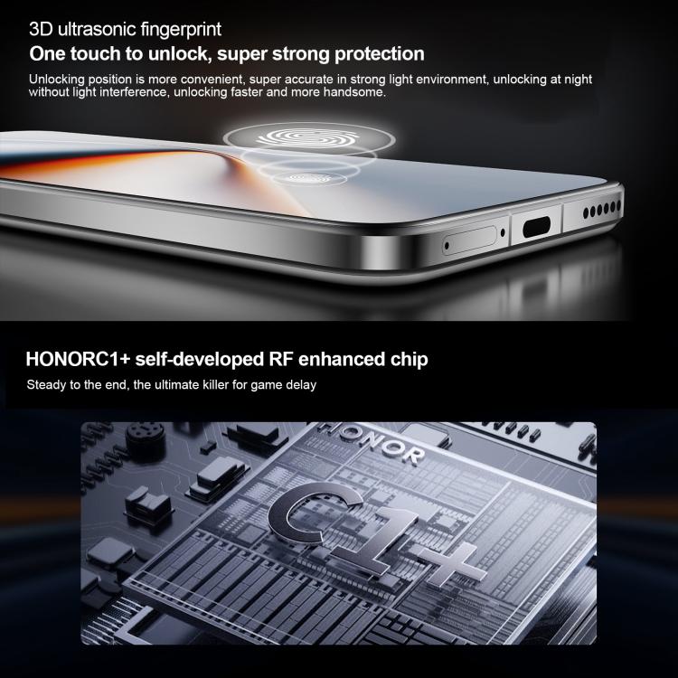 Honor GT Pro, 16GB+1TB, Ultrasonic Fingerprint, 6.78 inch MagicOS 9.0 / Android 15 Snapdragon 8 Elite Octa Core, Network: 5G, NFC, OTG, 16GB+1TB