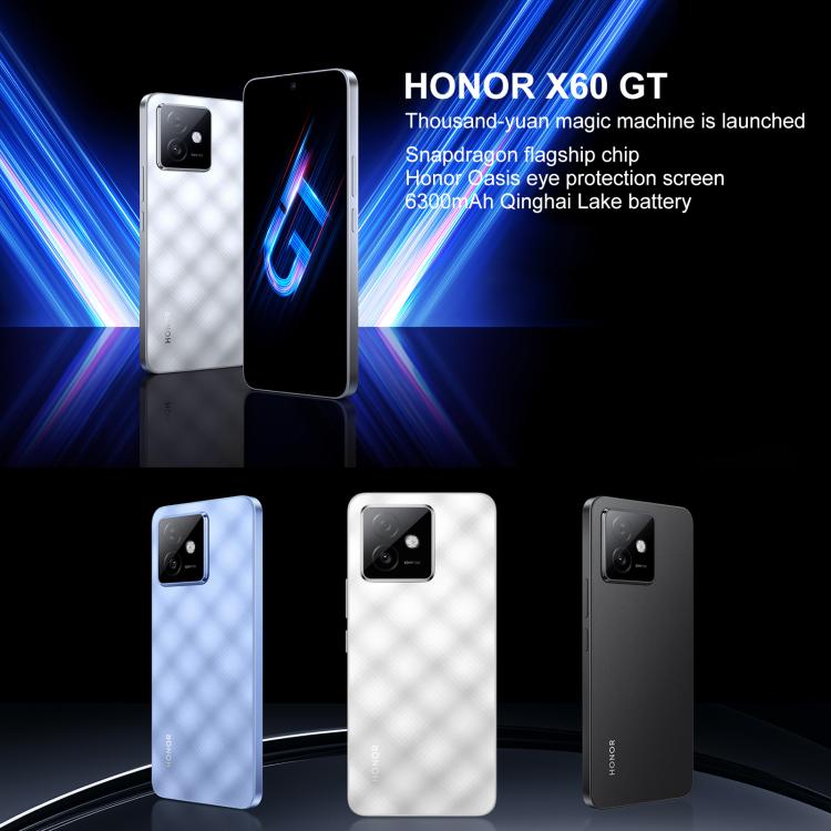 Honor X60 GT, 12GB+512GB, In-screen Fingerprint, 6.7 inch MagicOS 9.0 Android 15.0 Snapdragon 8+ Gen 1 Octa Core, Network: 5G, OTG, NFC, 12GB+512GB
