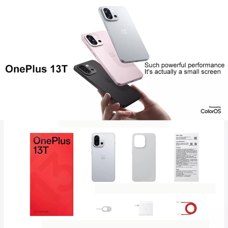OnePlus 13T, 16GB+512GB, Screen Fingerprint Identification, 6.32 inch ColorOS 15.0 Snapdragon 8 Elite Octa Core, NFC, Network: 5G, 16GB+512GB