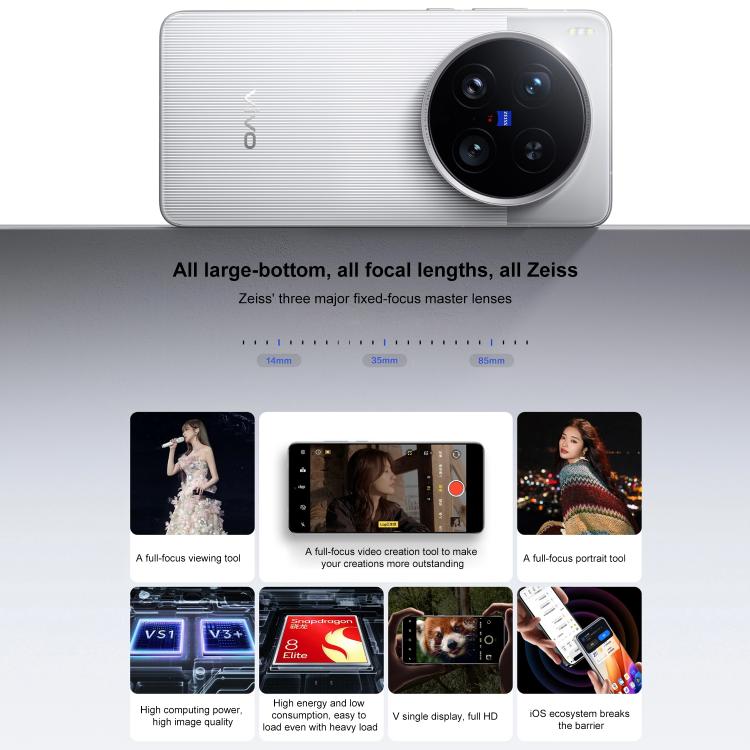 vivo X200 Ultra Satellite Edition, 16GB+1TB, Face ID / 3D Ultrasonic Fingerprint, 6.82 inch OriginOS 5 / Android 15 Snapdragon 8 Elite Octa Core, OTG, NFC, Network: 5G, Support Google Play, 16GB+1TB Satellite Edition