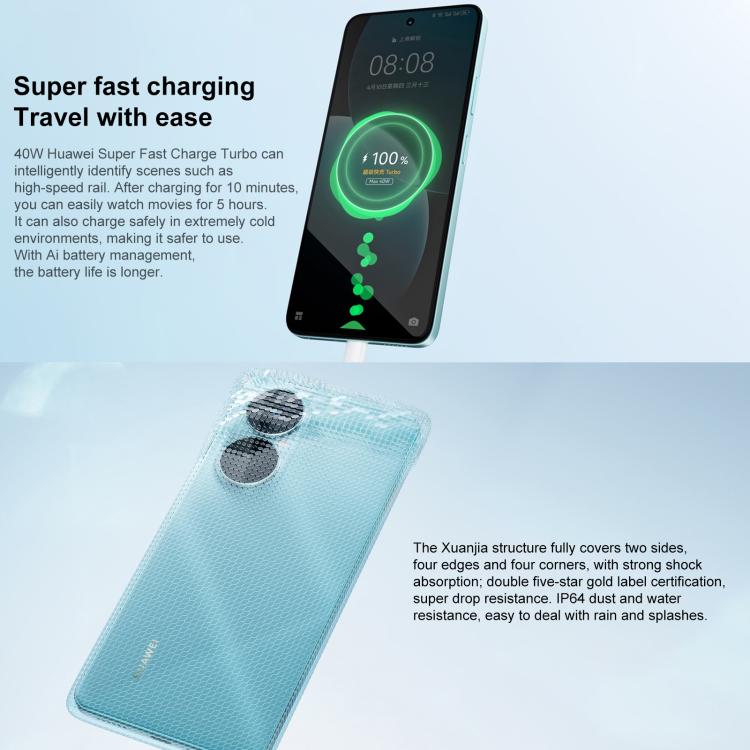 HUAWEI Enjoy 80, 8GB+128GB, Side Fingerprint, 6.67 inch HarmonyOS 4.0, OTG, Not Support Google Play, 8GB+128GB