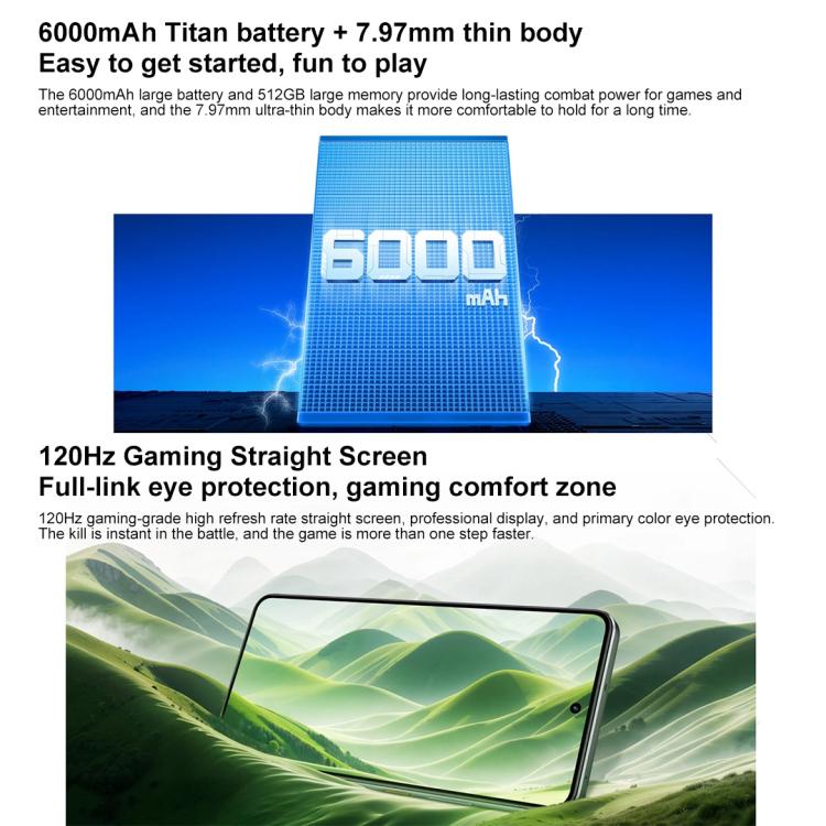 Realme 14, 16GB+512GB, Screen Fingerprint Identification, 6.67 inch Realme UI 6.0 Snapdragon 6 Gen 4 Octa Core, NFC, Network: 5G, 16GB+512GB