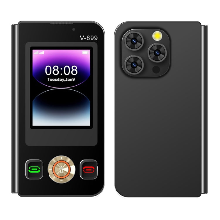 SOYES V-899, 32MB+64MB, 2.4 inch + 2.8 inch Display MTK6261D CPU, BT 3.0, Network: 2G, Dual SIM