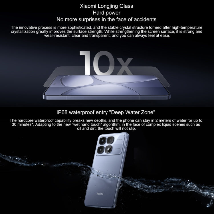 Xiaomi Redmi K70 Ultra, 12GB+256GB, 6.67 inch Xiaomi HyperOS Dimensity 9300+ Octa Core 4nm up to 3.4GHz, NFC, Network: 5G